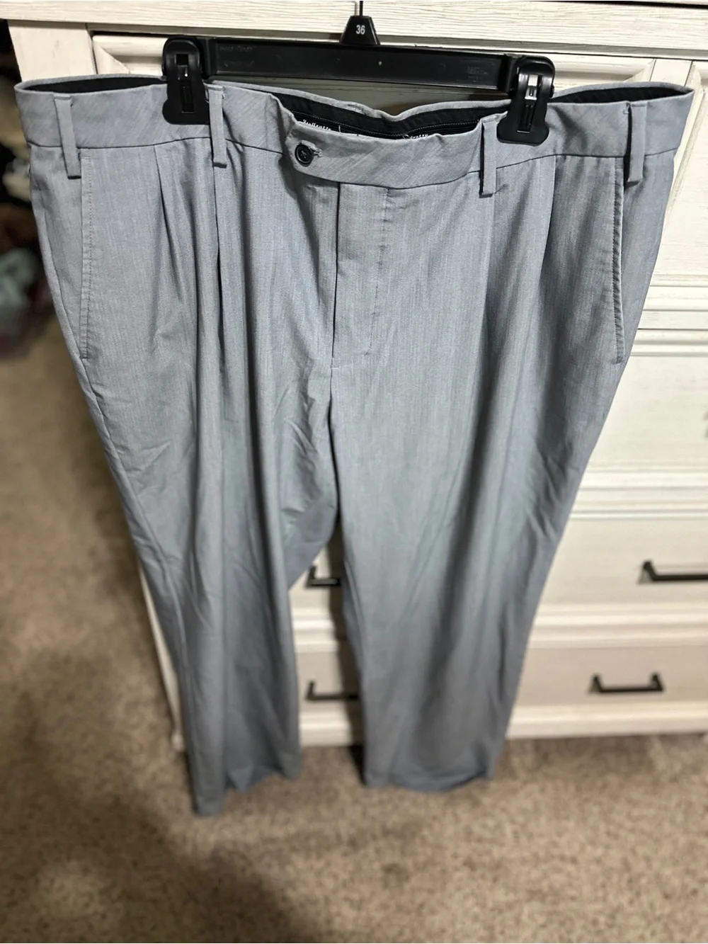 Van Heusen Light Gray Men's Dress Pants